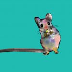 Just A Little Mouse teal