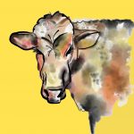 Moosy sqyare yellow